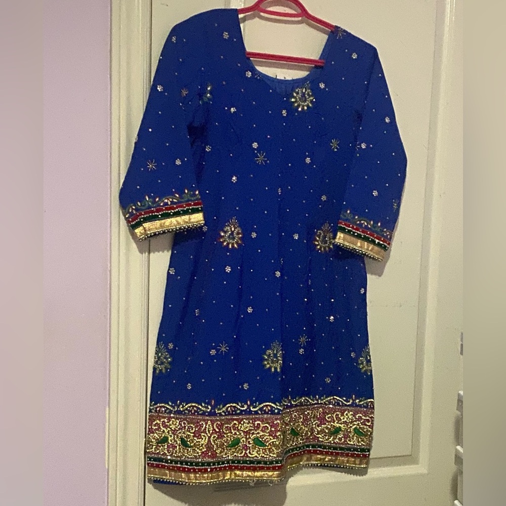 Blue Punjabi suit